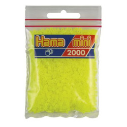 Hama Mini amarillo fluorescente 2000 piezas