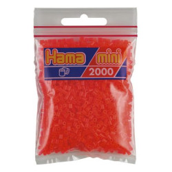 Hama Mini rojo neón 2000 piezas