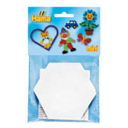 Pack 2 Placas/Pegboards hexagonal para Hama Mini