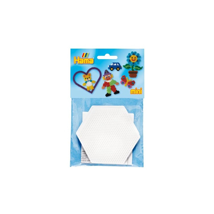 Pack 2 Placas/Pegboards hexagonal para Hama Mini