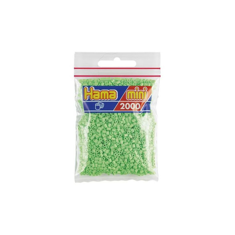 Hama Mini verde pastel 2000 piezas