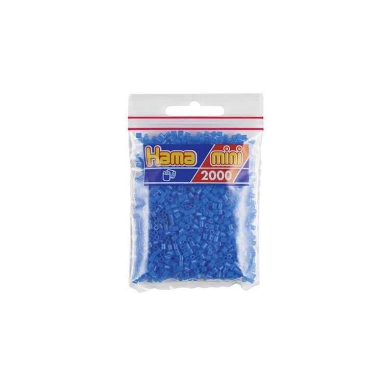 Hama Mini azul fluorescente 2000 piezas