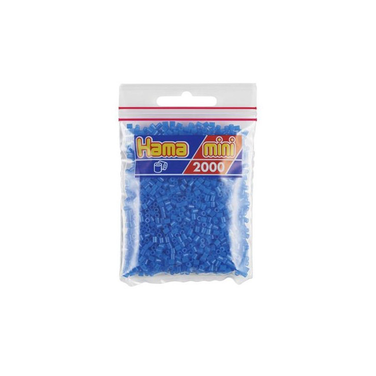 Hama Mini azul fluorescente 2000 piezas