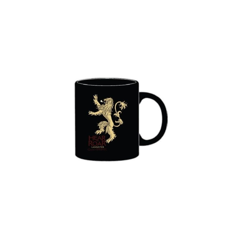 Juego de Tronos Taza Lannister negra Hear Me Roar