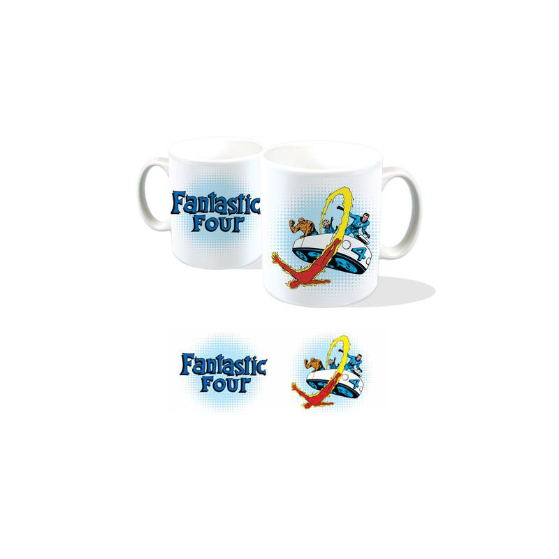 Marvel Taza Fantastic Four in Fantasticar