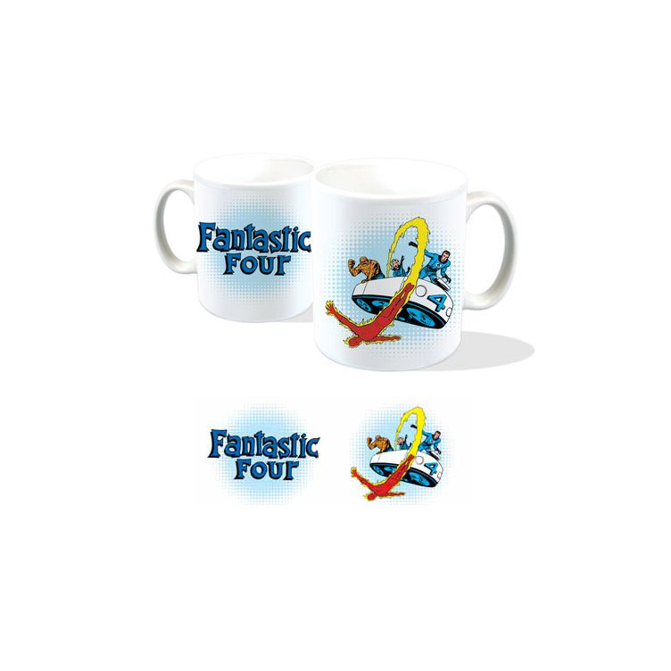 Marvel Taza Fantastic Four in Fantasticar