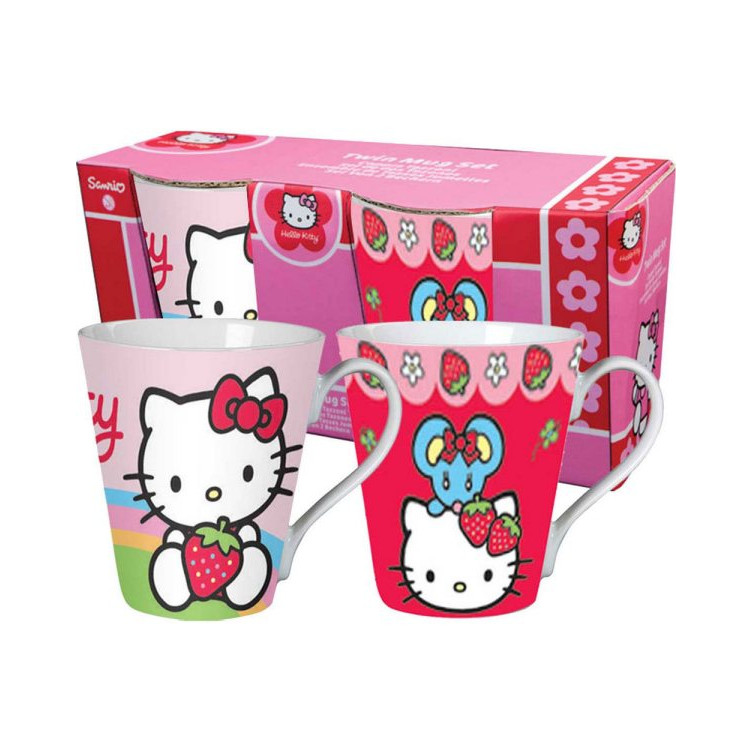 Set 2 tazas Hello Kitty