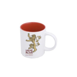 Lannister Taza Blanca Roja Ceramica Game of Thrones