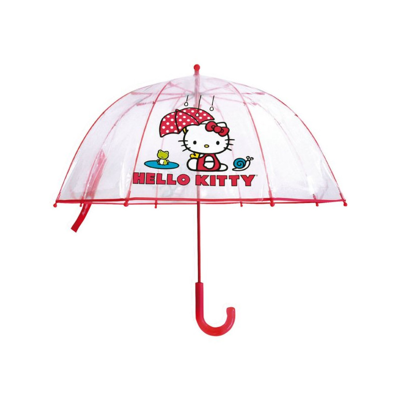 Paraguas transparente Hello Kitty 48cm