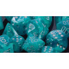 Cirrus Aqua/silver 12mm d6 (36 Dice)