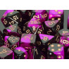 Gemini 12mm d6 Black-Purple w/gold (36 Dice)