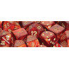 Scarab Scarlet/gold 16mm d6 (12 Dice)