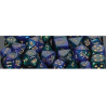 Gemini 16mm d6 Blue-Green w/gold (12 Dice)