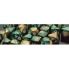 Gemini 16mm d6 Gold-Green/white (12 Dice)