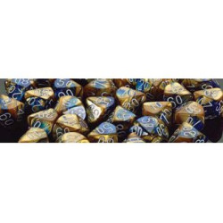 Gemini 16mm d6 Blue-Gold/white (12 Dice)