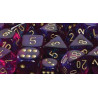 Polyhedral d10 Set Borealis Royal Purple/gold (10 Dice)