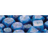 Polyhedral d10 Set Mother of Pearl Blue/silver (10 Dice)