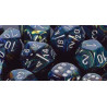 Polyhedral d10 Set Festive Green/silver (10 Dice)