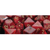 Polyhedral d10 Set Vortex Burgundy/gold (10 Dice)