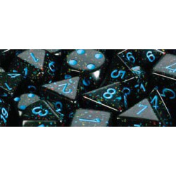 Speckled Polyhedral d10 Set Blue Stars (10 Dice)