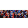 Gemini Polyhedral d10 Set Blue-Red/gold (10 Dice)