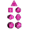 Opaque Polyhedral d10 Set Lt. Purple/white (10 Dice)