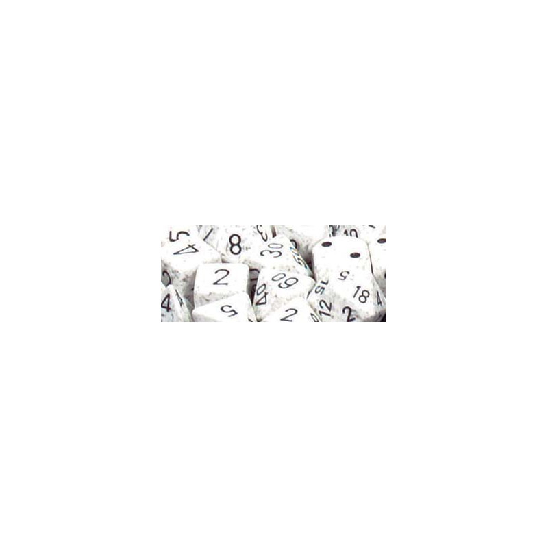 Speckled Polyhedral d10 Set Arctic Camo (10 Dice)