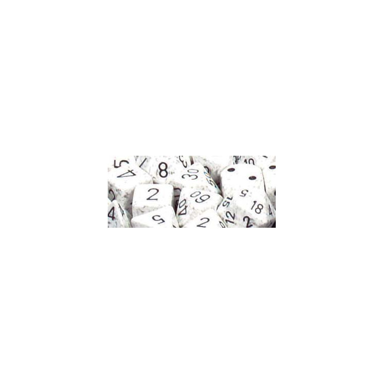 Speckled Polyhedral d10 Set Arctic Camo (10 Dice)