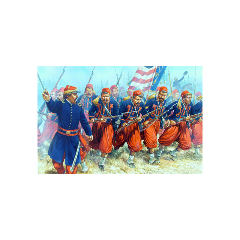 American Civil War Zouaves plastic boxed set