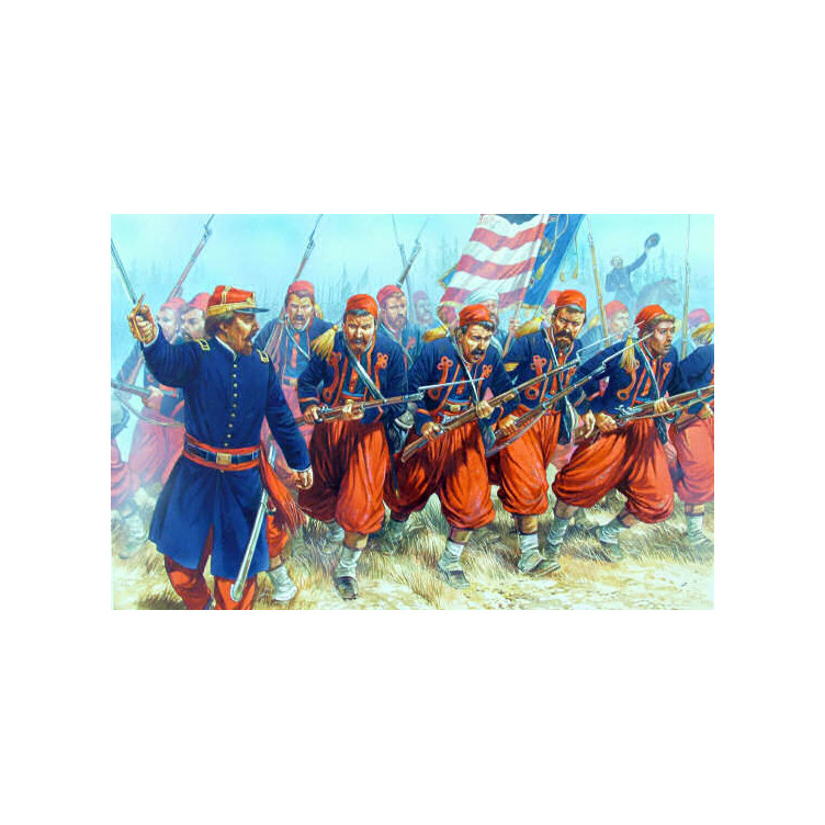 American Civil War Zouaves plastic boxed set