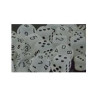 Frosted Clear/black 12mm d6 (36 Dice)