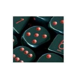 Opaque 12mm d6 Black/red (36 Dice)