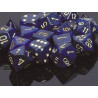 Speckled 16mm d6 Golden Cobalt (12 Dice)