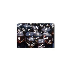 Translucent 12mm d6 Smoke/white (36 Dice)