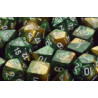 Gemini 12mm d6 Gold-Green/white (36 Dice)