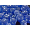 Frosted Blue/white 12mm d6 (36 Dice)