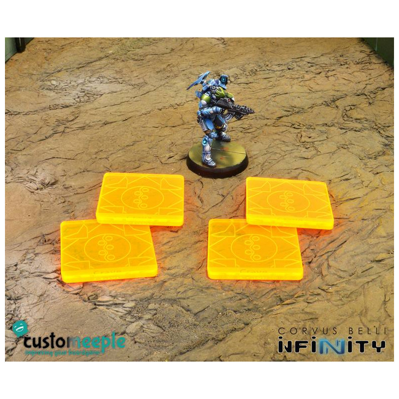 Tokens de mando Infinity Panoceania Azul (4 unid)